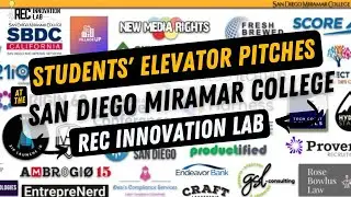 Compilation of Students and their Businesses at the San Diego Miramar College REC Innovation Lab