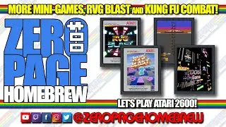 RVG Blast, RVG Blast 2, Kung Fu Combat, 2005 MiniGame MultiCart: Atari 2600 Homebrew
