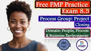 PMP Practice Exam 8.5, Process Group:  Project Closing, Domain  All