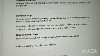 &ldquo;Learn HTML Semantic Tags Quickly 😎 | Header, Nav, Section & More&rdquo;....(HTML basic tags )...💗✨