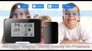 Weather Clock Hidden DVR Camera WiFi Cam (AI-WS01)