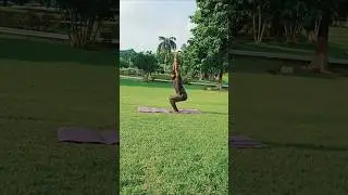 Good morning...#yoga #yogapose #outdoors #feel #fitindia
