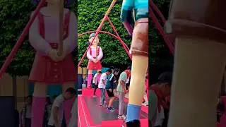 🚨Squid game 3 Jump Rope😰🚦Jakarta event,indonesia #squidgame3 #indonesia #shortsvideo #viral #doll