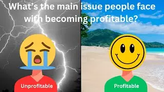 What's the main issue people face with becoming a profitable day trader? Q&A