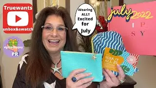 IPSY July 2022 Glam Bag & Glam Bag Plus #giftedbyipsy #IPSYSoakItAllIn Unboxing & Swatches Tried ALL