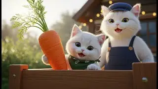 🐱 Mama Cat & Baby Cat Build Their Own MINI FARM at Home! 🏡🌱 | Interesting video | #meowflora