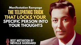 THE TELEPATHIC TRICK THAT LOCKS YOUR SPECIFIC PERSON INTO YOUR THOUGHTS | NEVILLE GODDARD TEACHINGS