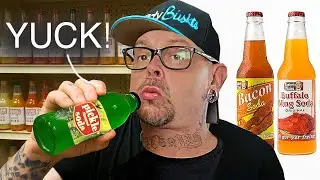 I Drank THE WORST Flavored Sodas on Earth.. Almost Threw Up
