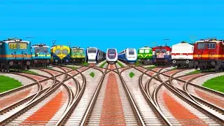 More Trains Run at Bumpy Concrete railroad track /railroad crossing tarcks /Crossing tracks tutorial