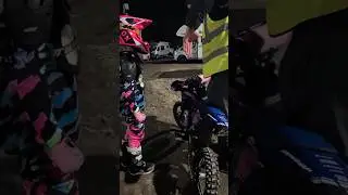 Dad vs 2-Stroke: Who Sounds Better? 🤣 #mx #motocross #motocrossgirl