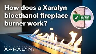 How does Xaralyn bioethanol fireplace burner work?