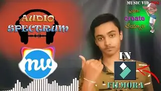 how to create audio spectrum visualiser in filmora / audio visualizer /audio visualizer