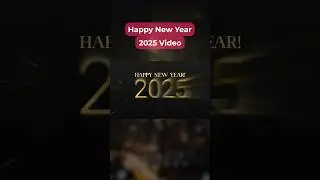 How to Make a Happy New Year 2025 Video🎊| InShot New Year Video Editing Tutorial🎥 #2025 #newyear
