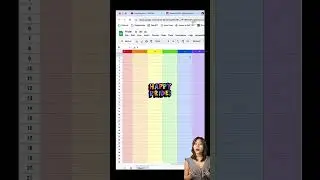 A Google Sheets Rainbow Hack #exceltips #googlesheetstips #microsoft365tips