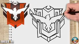 HOW TO DRAW HEROIC LOGO FREE FIRE FF EASY - DRAWING FREE FIRE STEP BY STEP