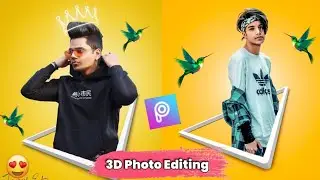 3D Stylish 😎 DP Photo Editing In Picsart And Lightroom | NK EDITZ