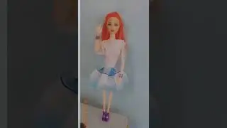 Barbie doll dress looking modern dress 👗 Barbie doll dress👗 #shorts #barbie #youtube #classicbarbie