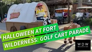 Halloween at Disney's Fort Wilderness - Golf Cart Parade and Campground Decorations 2023