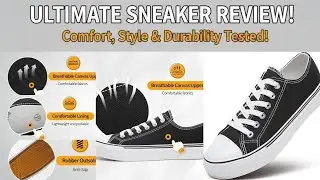 Black Canvas Platform Sneakers Review: Are They the Best Budget Summer Shoes #sneakers #yeezy#canvas