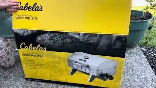 *Распаковка* Настольный газовый гриль Cabelas из нержавеющей стали площадью 222 кв. дюйма.