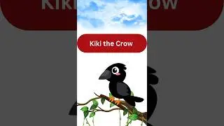 Kiki the Crow #Animals #KidFriendlyFacts #FunLearning #crow#GoChampsFunFacts