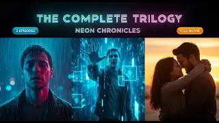 The Neon Chronicles | COMPLETE TRILOGY | AI Synthwave Love Story (Full Movie) 🌃☀️