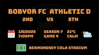 FC Bobyor vs Athletic Dildao (4-3), 1/5/2025, Bermondsey COLA, HIGHLIGHTS