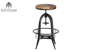 Видео 3d модели CHAIR LOFT INDUSTRIAL ROTATIVE PIN