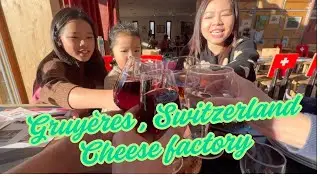 Gruy&egrave;res SWITZERLAND visit world most famous cheese factory  on new year day 2025 2A Swiss family