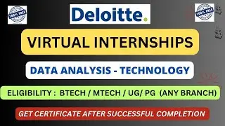 Deloitte Virtual Internship &ndash; Free, Online & Certified | Apply Now!