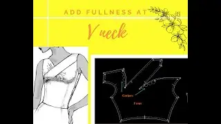 ADD FULLNESS AT V NECK/ LAN PATTERN PDF /#SHORTS