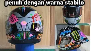 Repaint kyt r10 model shark replika motif shark Lorenzo graffiti
