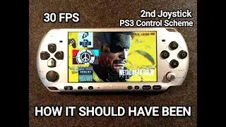 PSP 2nd Joystick DEMO using Metal Gear Solid Peace Walker!!! (Dual Joystick PSP Mod)
