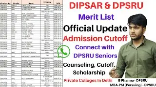 DIPSAR DPSRU Admission Update 🔥🔥|| Chat with Seniors| B Pharma, D Pharma, Bpt,