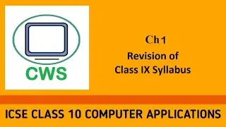 ch1 Revision of class IX Syllabus