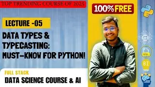 🔢 Python Variables, Data Types & Typecasting Explained | Beginner’s Guide | SkillX