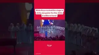 Alicia Keys performed with the help of a traditional Saudi band in AlUla