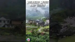 Relaxing Rain over Village in Mountains Wacky World #Shorts