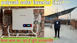 5kW polycab solar inverter review |