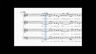 America, SATB, West Side Story, L. Bernstein, arr. W. Stickles