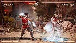 Mortal Kombat 1 Sub Zero Mid-Screen Cyrax Ice Clone Combo