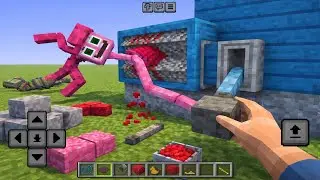 HOW TO BUILD POPPY PLAYTIME CHAPTER 2 MOMMY LONG LEGS DEATH SCENE in Minecraft PE