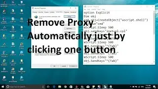 How to Change Proxy Settings automatically Using Script