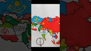 Draw Russia 🇷🇺 Flag Map #russia