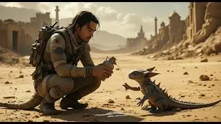 The dragon child begged for a sip&mdash;yet the human knelt and offered his entire canteen instead