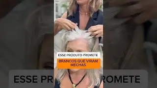 Transforme brancos em mechas sem agredir os cabelos. #cabelosbrancos #hair #cabelos
