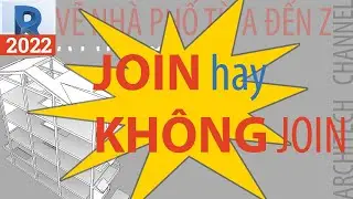 Revit: JOIN GEOMETRY có ảnh hưởng thống kê khối lượng không?