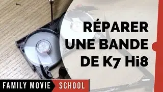 Tutoriel Comment R&eacute;parer Bande Cassette K7 Vid&eacute;o8 - Hi8 | Family Movie Paris