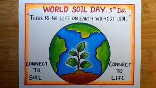 How To Draw World Soil Day Drawing/ World Soil Day Poster Drawing/ Soil Day Drawing Easy