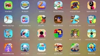 Roblox,Sonic Dash:Endless Run,Banana Kong,Zombie Tsunami,Kick the Buddy,Bowmasters,Manuganu 2...